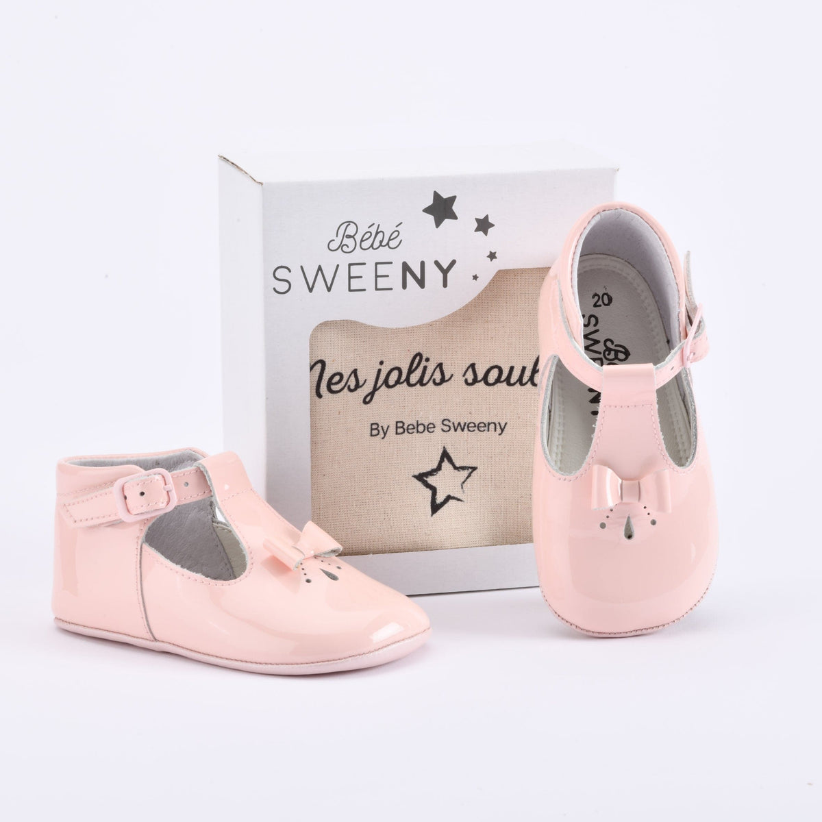 Baby Girls Pink Patent Leather Pre-Walker Shoes – Bebe Sweeny