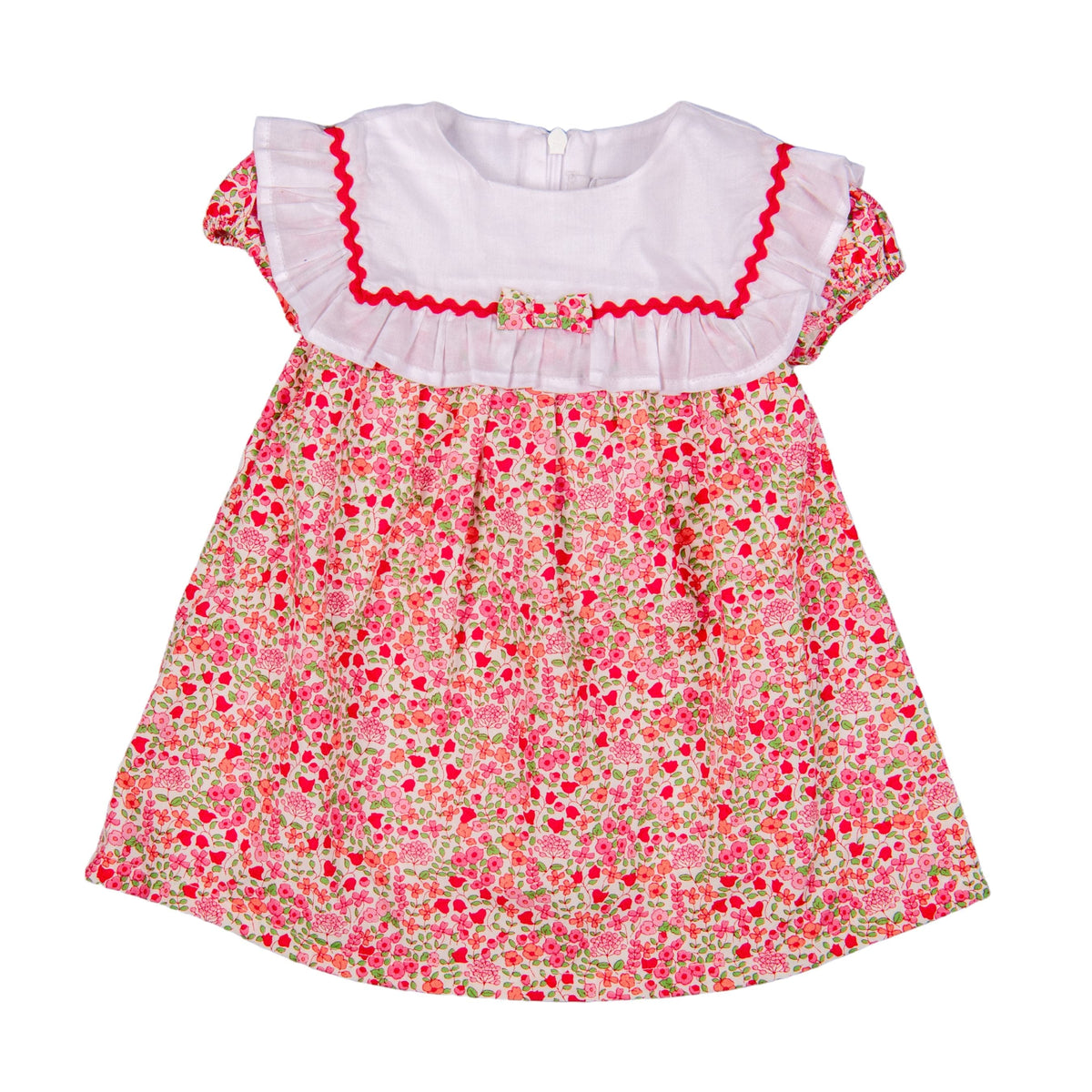 Pink Cotton Candy Fluttered Sleeves Dress and Bloomer Set  Pink kid dress with bloomer display picture 1