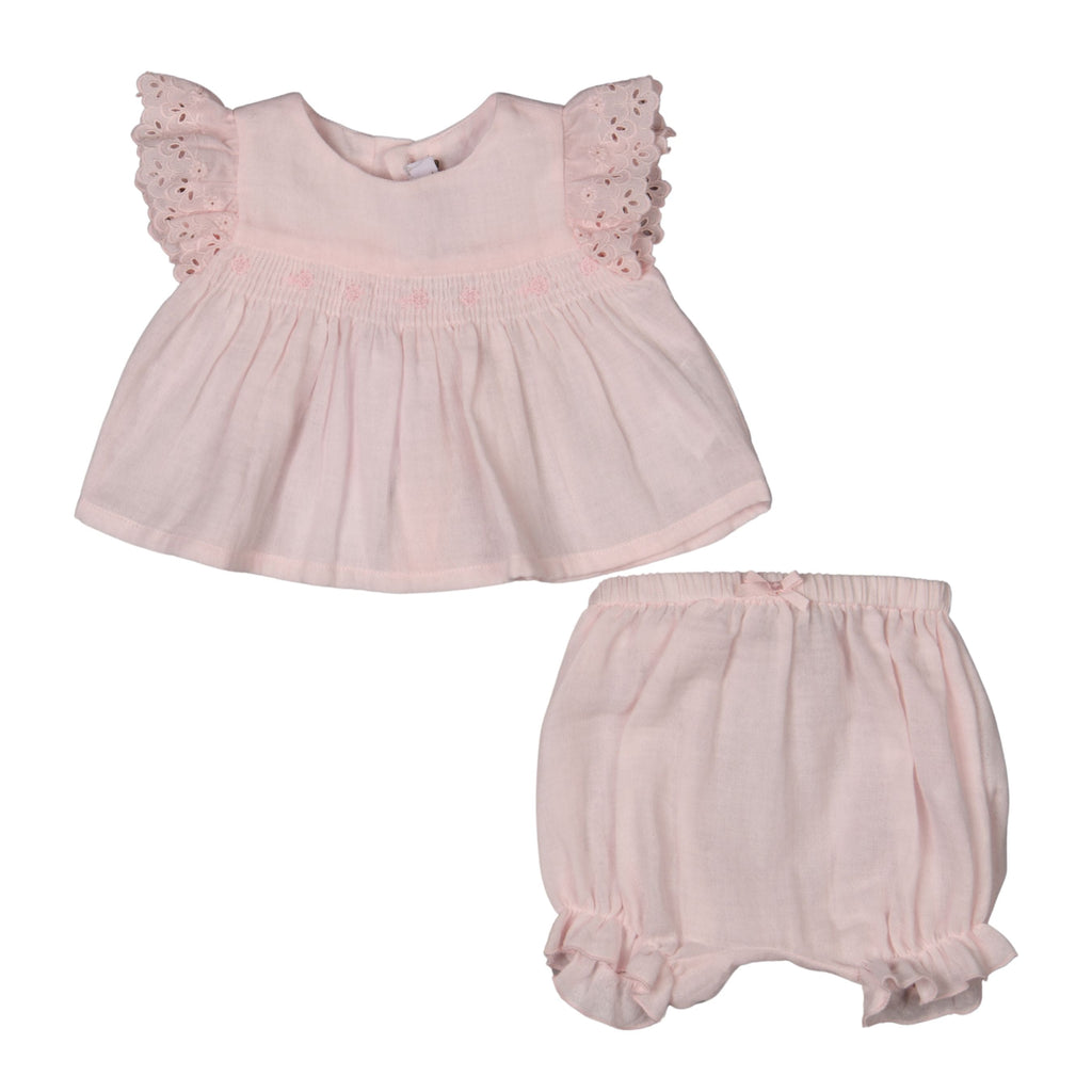 Baby Products Online - Citgeett Summer Baby Clothes Set with Knit Short  Sleeves Romper + Floral Shorts + Sweet Set - Kideno