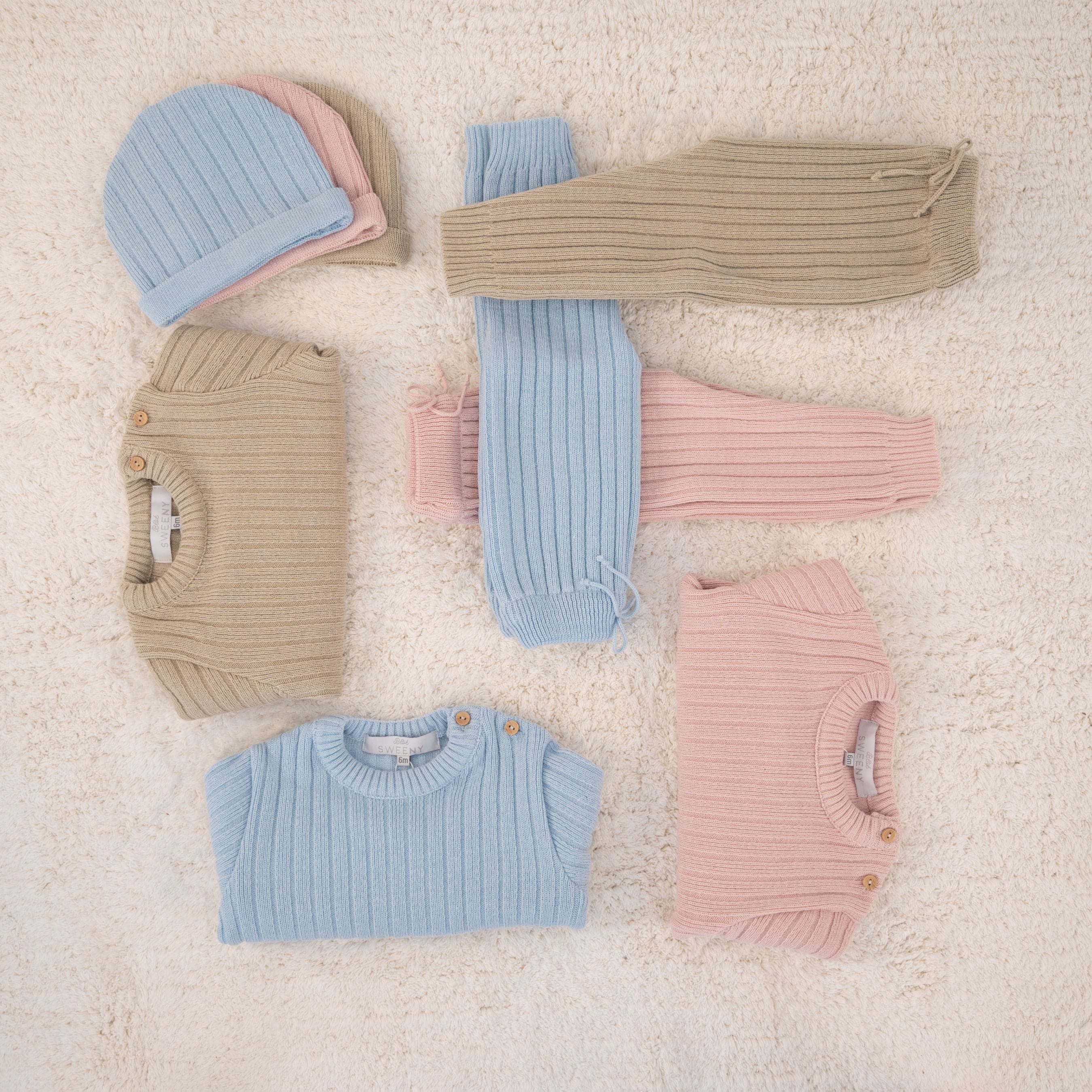 REMY | Beige Ribbed Knit Leggings Set (3) – Bebe Sweeny