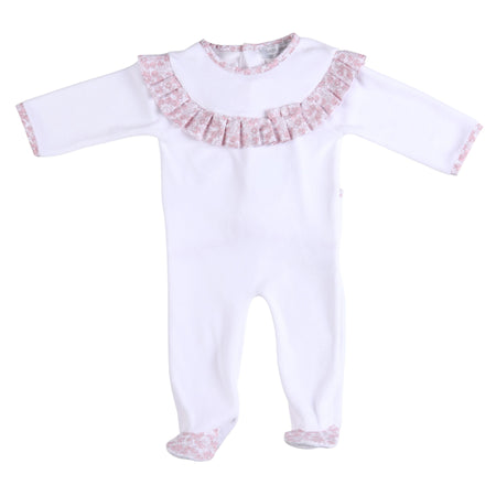 White velour sales baby grow