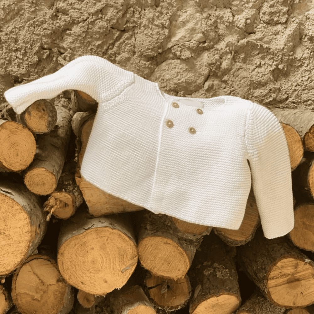 Baby boy beige cardigan clearance