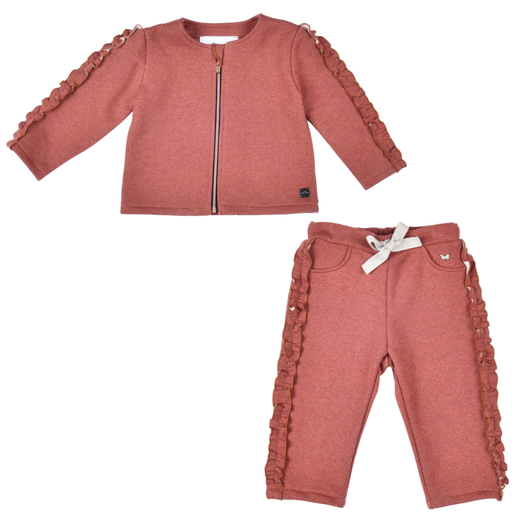 Pink 2025 glitter tracksuit